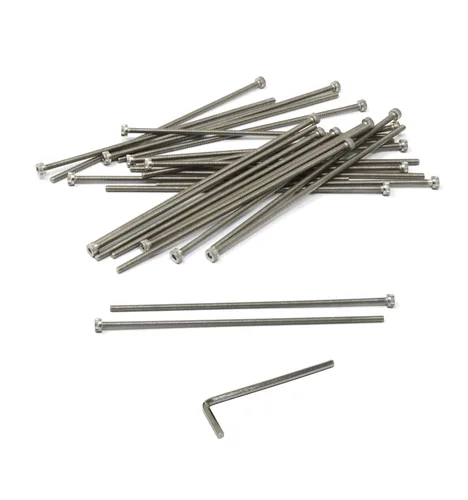 Vista 121 de iexcell Kit de tornillos de cabeza hexagonal de acero inoxidable 304, 100 unidades M2 x 0.157 in, paso de rosca de 0.016 in