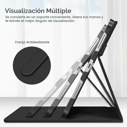 Vista 4 de Fintie Funda tipo libro para iPad (A16) de 11ª generación de 11 pulgadas Negro