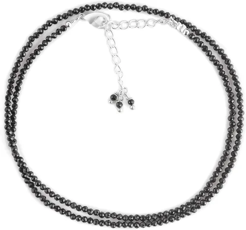Vista 13 de Collar de cuentas de piedras preciosas de plata 1