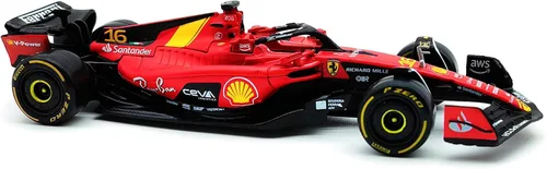 Vista 6 de 1/43 F1 2023 SF23 16# Charles Leclerc Scuderia SF23 55# Carlos Sainz aleación coche fundido a presión modelo modelo regalo (1/43 SF23 Monza #16)