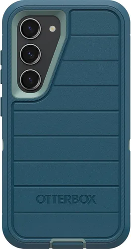 Vista 9 de OtterBox Funda para Galaxy S23 - Serie Defender - Negra, resistente y duradera - con protección de puertos - Solo la funda - Protección microbiana