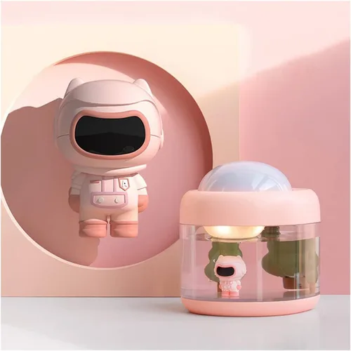Vista 8 de HASMI Humidificadores para dormitorio lámpara de proyección humidificador de aire inalámbrico 2000 mAh batería recargable proyector USB