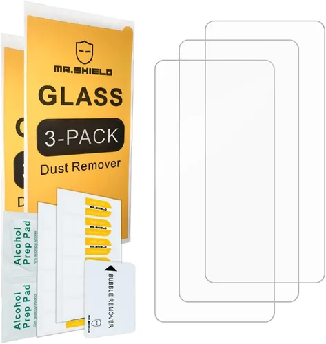 Vista 2 de Mr.Shield Protector de pantalla de cristal para [Lenovo] Motorola Moto ThinkPhone Paquete de 3 vasos de vidrio templado Japón con dureza 9H