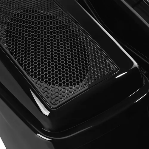 Vista 5 de TCT-MOTORPARTS Alforjas rígidas extendidas de 5 pulgadas x 7 pulgadas para bocinas Harley 2014-2024 Touring Road King, Road Glide, Street Glide