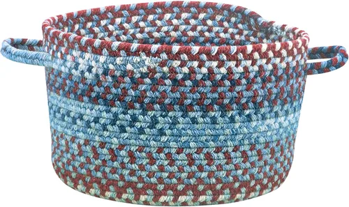 Vista 87 de Capel American Heritage Barn Blue Alfombra Trenzada de Cesta de 0' 12" Azul granero