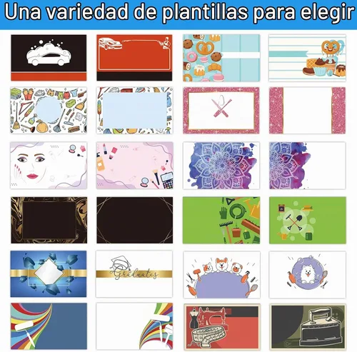 Vista 3 de Tarjetas de visita comerciales personalizadas con logotipo, personalizadas imprimibles de doble cara, tarjetas de visita personalizables 1000 500