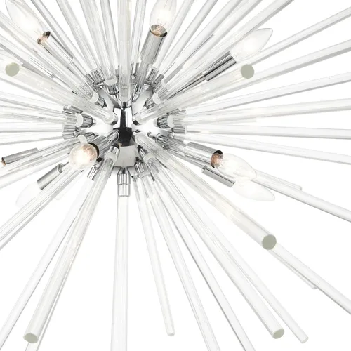 Vista 8 de Livex Lighting Utopia - Lámpara colgante de 12 luces de cromo pulido