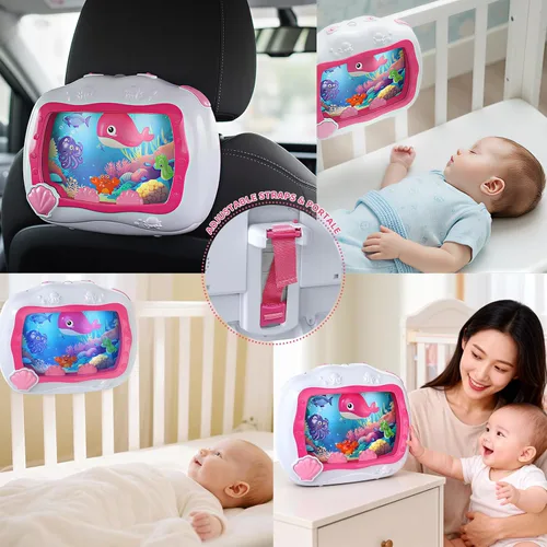 Vista 6 de Juguete musical para dormir para bebés con sonidos suaves y suaves para Rosa