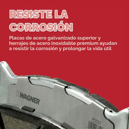 Vista 4 de Wagner Brake OEX OEX1035 - Juego de pastillas de freno de disco de cerámica prémium