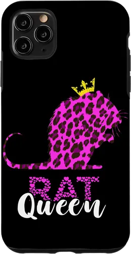 Vista 13 de Rat Queen Crown Leopard Mouse Rat Lover Rodent Rat Owner Case for iPhone 17