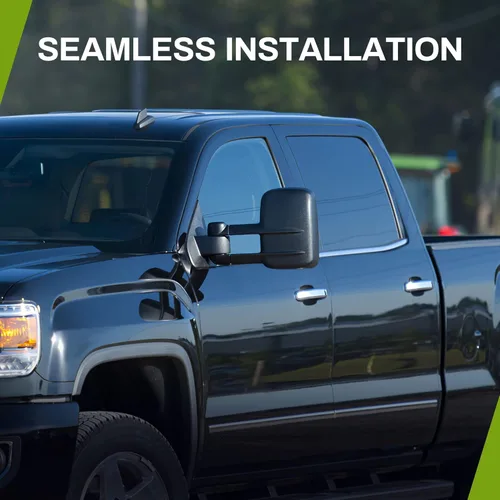 Vista 7 de AUTOSAVER88 Espejos de remolque compatibles con Chevy Silverado GMC Sierra 2007-2014, juego de espejos de remolque con calefacción eléctrica