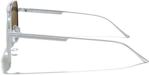 Vista 3 de MERRY'S Gafas de sol cuadradas polarizadas de gran tamaño para mujeres y hombres, sombras retro vintage UV400 clásicas de metal grandes