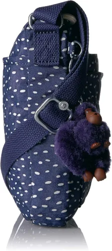 Vista 3 de Kipling Sebastian Sparkly Gold - Bolso cruzado para mujer color morado