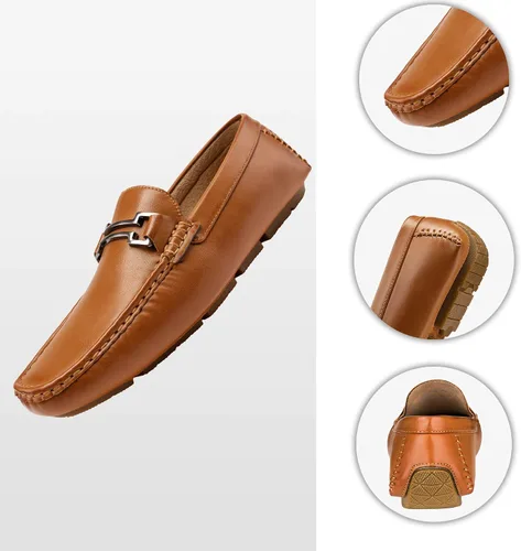 Vista 2 de Jousen Mocasines para hombre estilo casual sin cordones ligeros para conducir