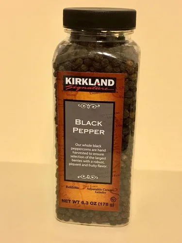 Vista 2 de Kirkland Signature Black Pepper OU Kosher certificado, 2 botellas de 6.3 onzas en total de 12.6 onzas, 12.56 oz
