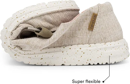 Vista 5 de Hey Dude - Mocasines Wendy de tela chambray para mujer
