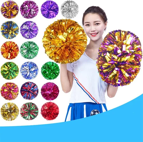 Vista 7 de Pompones de animadora para fiestas deportivas, accesorios de equipo de baile, espíritu de animación (A-1)