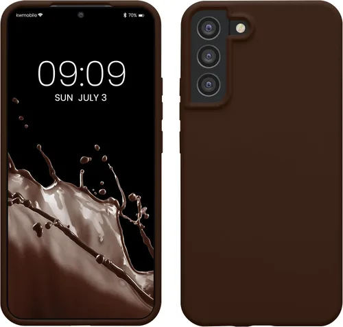 Vista 268 de kwmobile Funda compatible con Samsung Galaxy S9 - Funda de silicona TPU con acabado suave - Blue Reef