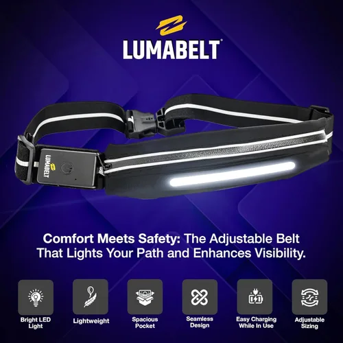 Vista 6 de Luces de correr para corredores: luz LED de seguridad recargable para kit de supervivencia al aire libre, accesorios de campamento