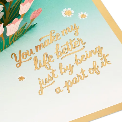 Vista 4 de Hallmark Signature Paper Wonder - Tarjeta desplegable para el día de la madre (Thankful for You) para Pascua, amistad, agradecimiento