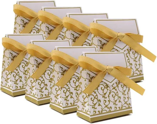 Vista 7 de KUPOO 50 cajas pequeñas de regalo de mariposa amarilla, caja de dulces para baby shower, cajas de regalo de mariposa pequeñas, regalos de fiesta