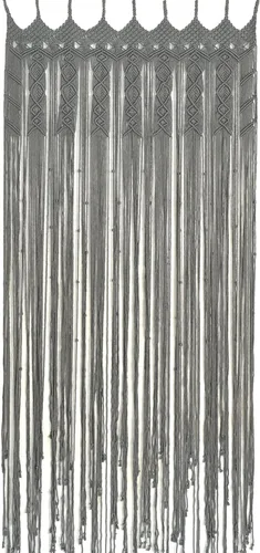 Vista 9 de Cortinas de Macramé para Puertas, Colgante de Pared de Macramé, Cortina de Puerta con Cuentas, Telón de Fondo Boho, Cuentas Colgantes para Puertas