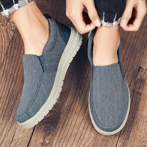 Vista 7 de Moodeng Mocasines sin cordones para hombre, zapatos casuales ligeros y cómodos, zapatos náuticos, zapatos de conducción al aire libre