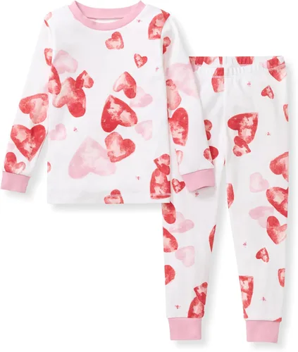 Vista 61 de Burt's Bees Baby Pijama para niña, 2 piezas, camiseta de manga larga y pantalones de algodón orgánico
