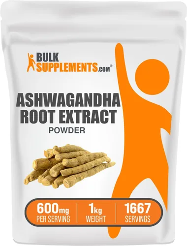 Vista 6 de Extracto de Ashwagandha, natural alivio del estrés, Bulksupplements, 1
