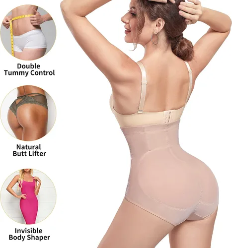 Vista 3 de Nebility Calzones moldeadores de cintura alta con control de abdomen y cintura alta para mujer