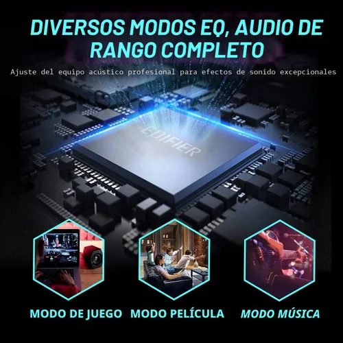 Vista 4 de Edifier G2000 32W Altavoces de PC para Juegos de Computadora para Laptop Mac Computadora de Escritorio Altavoces Woofer Bluetooth USB Entradas AUX