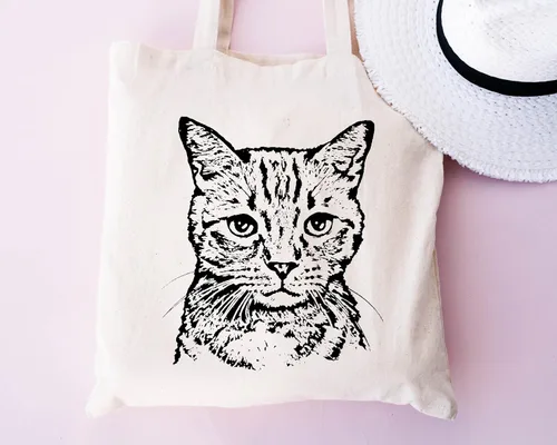 Vista 4 de Pet Studio Art Bolsa de mano para gatos, Gato Milo