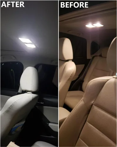 Vista 6 de Paquete de bombillas LED blancas compatibles con Mazda CX-5 CX5 2013 2014 2015 2016 2017 2018 2019 Mazda CX-5 CX5 Luz de domo de mapa interior + luz