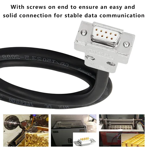 Vista 5 de Cable adaptador de conector DB9 D-SUB 9Pin RS232 RS485 22AWG-(DB9 hembra)
