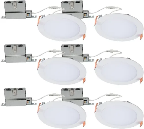 Vista 9 de HALO HLB HLB4069FS1EMWR - Luz empotrable LED de 4 pulgadas, delgada, sin lata, regulable, con temperaturas de color seleccionables