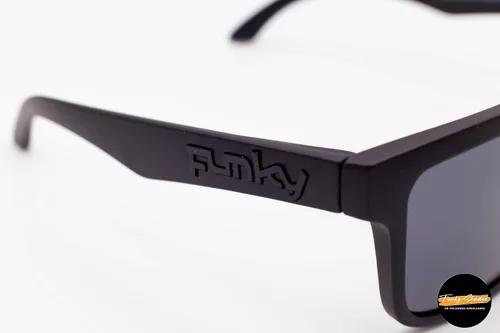 Vista 5 de Funky Shadez Bold Polarized Sunglasses, Polarized UV400 Protection, Polycarbonate Frame, HD Lenses, Extra Thick Hinges