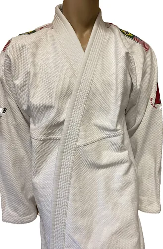 Vista 5 de Woldorf USA Jiu Jitsu brasileño BJJ GI para hombres IBJJF Kimono ligero Kickboxing BJJ Jiu Jitsu GIS color blanco uniforme tela preencogida