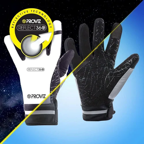 Vista 2 de Guantes de ciclismo impermeables reflectantes