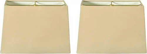 Vista 22 de Royal Designs, Inc. HB-613-12AGL Pantalla para lámpara de tapa dura rectangular, (5 x 10) x (8 x 12) x 9.5, Oro Antiguo