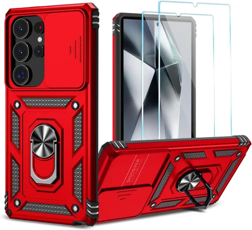 Vista 24 de Funda para Samsung Galaxy S24 Plus/S25 Plus con protector de Azul