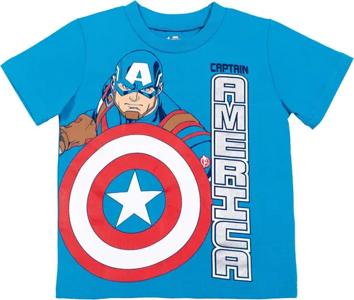 Vista 4 de Marvel Avengers Black Panther Captain America Iron Man Little Boys 4 Pack Graphic T-Shirts
