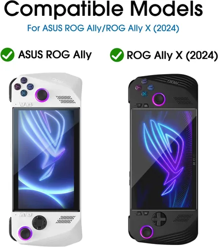 Vista 2 de amFilm 3 Pack Screen Protector for ASUS ROG Xbox Ally X/ROG Xbox Ally 2025 / ROG Ally X 2024 / ROG Ally 2023 7'' 9H+ Tempered Glass