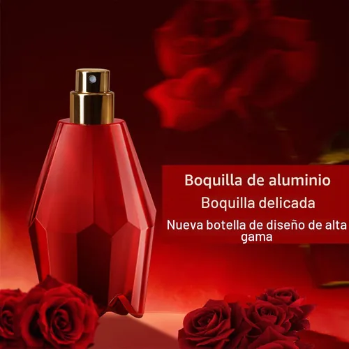 Vista 2 de Perfume de rosa roja para mujer, Eau De Parfum, Almizcle, Miel, Vino, Fragancia Ligera Floral, Aceite Perfume 1.7 fl oz