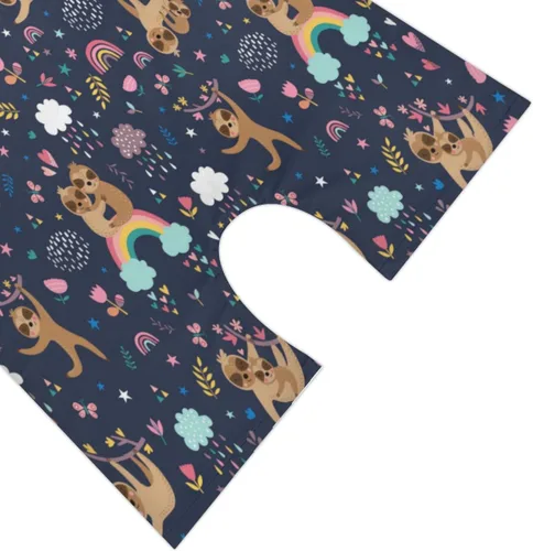 Vista 5 de Leotardos de gimnasia con nombre personalizado para niñas, lindo perezoso de danza de perezoso, perezoso de dibujos animados