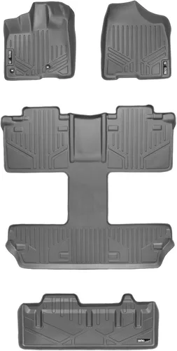 Vista 19 de MAXLINER - Juego de alfombrillas de 2 filas para Toyota Sienna 2013-2020