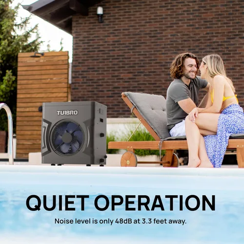 Vista 6 de TURBRO Bomba de calor para piscina, 20,000 BTU, para piscinas y spas sobre y en el suelo, alta eficiencia, todo calentador eléctrico, no necesita