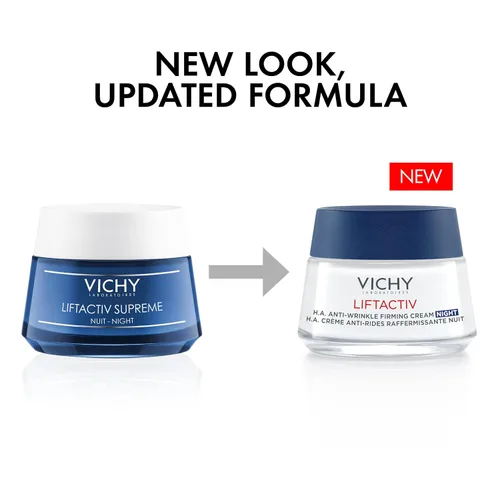 Vista 2 de Vichy Liftactiv Night Supreme crema de noche anti-arrugas y reafirmante Hydrating night cream with Vitamin C, glycerin and shea butter to firm and