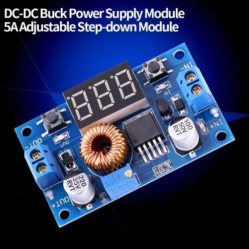 Vista 4 de Módulo de alimentación ajustable Convertidor DC-DC 5A 4.0V ~ 38V a 1.25V ~ 36V Regulador de voltaje para convertidor de controlador LED de alta
