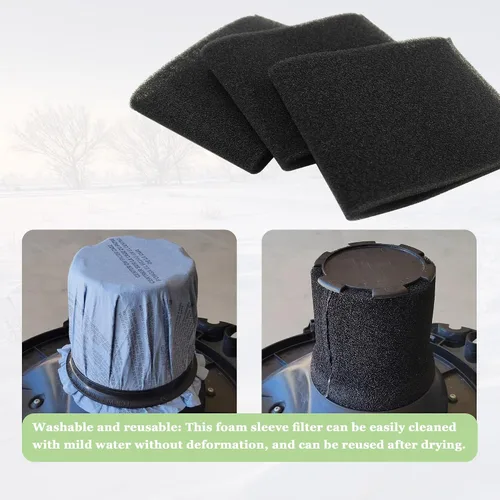 Vista 2 de 90585 Reemplazo de filtro de funda de espuma para aspiradora Shop Vac para Vacmaster y para aspiradoras en seco y húmedo Genie Shop, 9058500