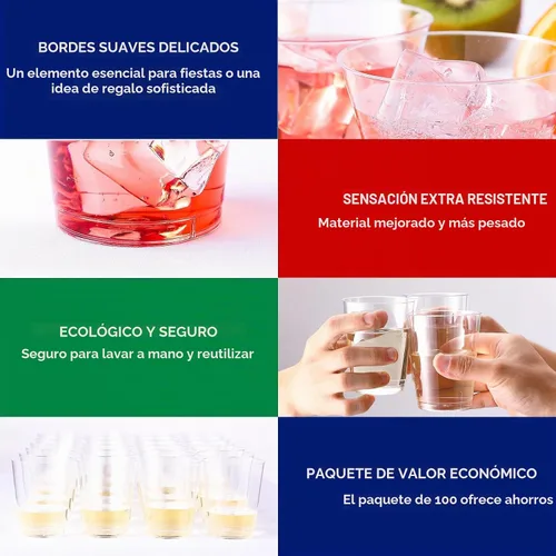 Vista 2 de JOLLY CHEF Vasos de plástico transparente de 12 onzas, paquete de 100 vasos de fiesta resistentes, vasos de plástico desechables para Halloween, día